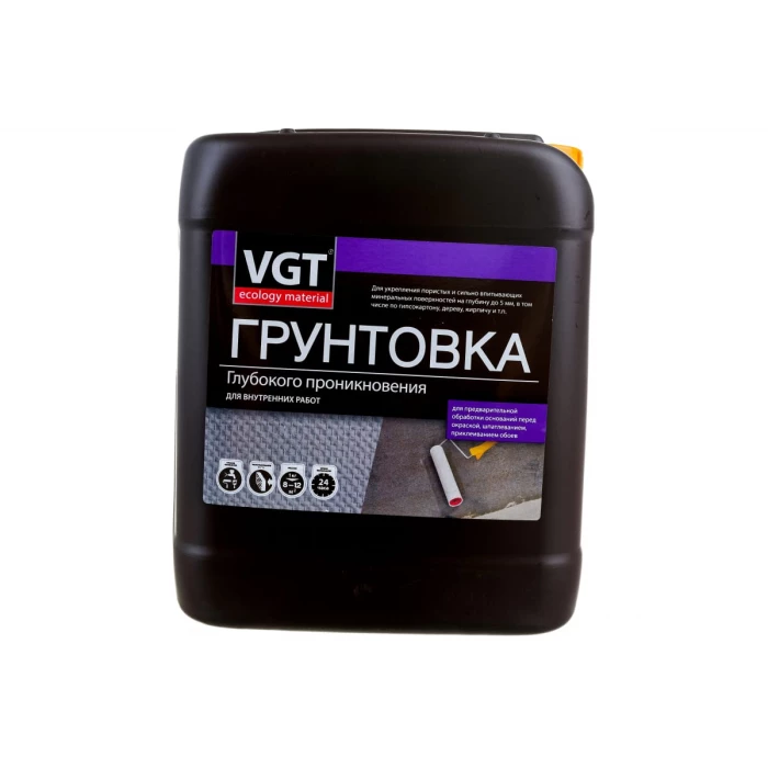 Грунтовка глубокого проникновения VGT ВД АК 0301 для внутр. работ 5 кг 11602979