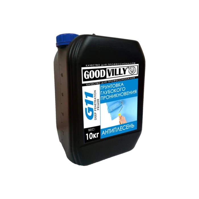 Грунтовка глубокого проникновения ГАММА Good Villy Антиплесень G11 10 кг 233874