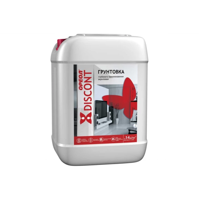 Грунтовка глубокого проникновения ОРЕОЛ Дисконт ВД 10 кг 4485