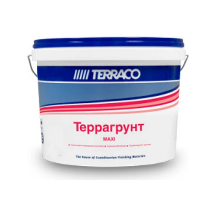 Проникающий грунт TERRACO ТЕРРАГРУНТ Maxi универсальный для фасадных и внутренних работ 5кг 681435