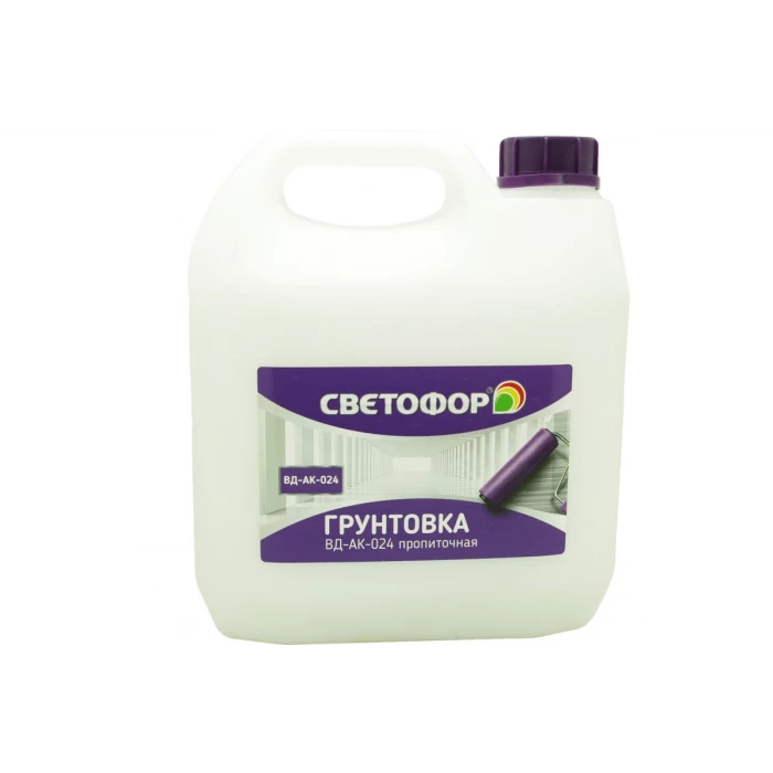 Пропиточная грунтовка Светофор ВД-АК-024 3 кг ЗОР00009189