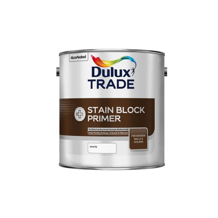 Грунтовка для блокировки старых пятен DULUX STAIN BLOCK PRIMER белая, 2.5 л 5183369