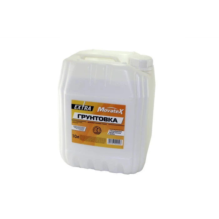 Грунтовка для внутренних работ Movatex EXTRA 10 л Т11877