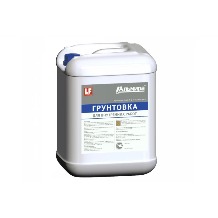 Грунтовка для внутренних работ АЛЬМИРА 10 л 00-00000227