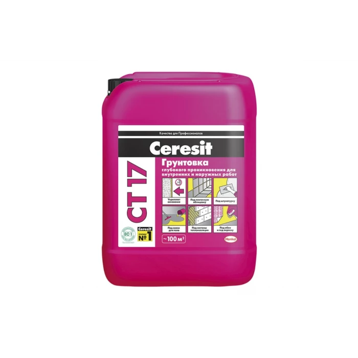 Укрепляющая грунтовка CERESIT CT 17 10 л 1/60 14278