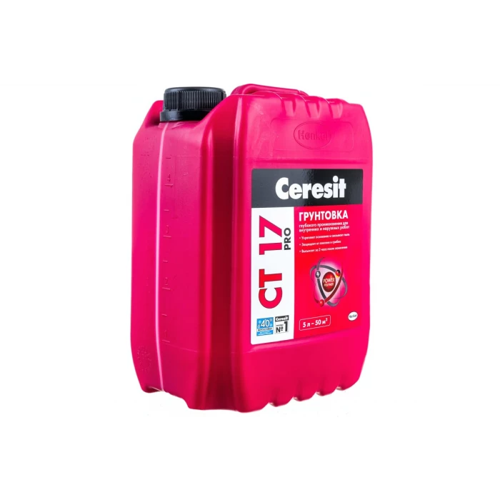 Укрепляющая грунтовка CERESIT CT 17 Pro 5 л зима 210486 2636688