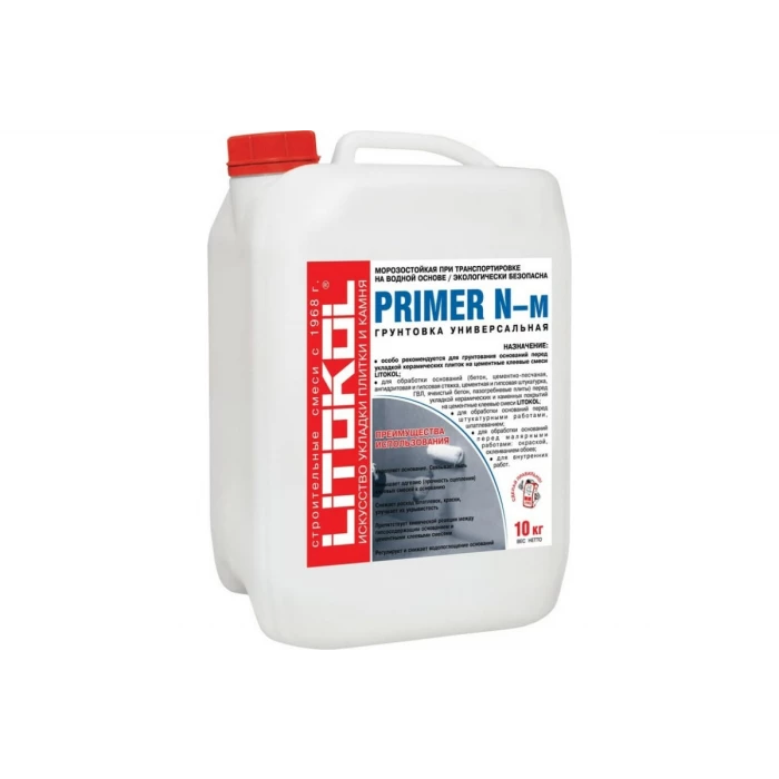 Универсальная грунтовка LITOKOL PRIMER N-м 10 кг канистра 112000002