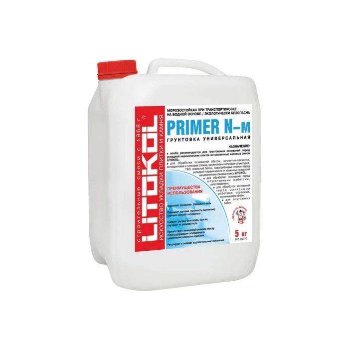 Универсальная грунтовка LITOKOL PRIMER N-м 5 кг канистра 112000004