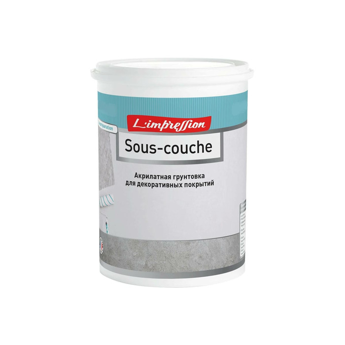 Грунтовка для декоративных покрытий L’impression Sous-couche 2.5 л, пигментированная, цвет 42094 4ERML27UES