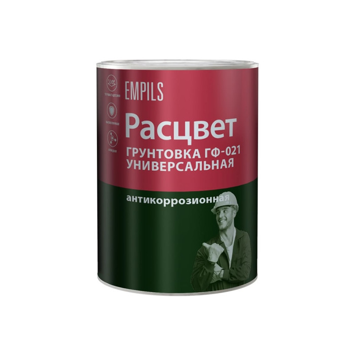 Универсальная грунтовка ГФ-021 Расцвет белая, 0.9 кг 4438