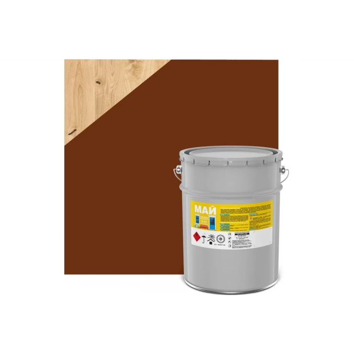 Универсальная грунтовка по металлу и дереву МАЙ ГФ-02 красно-коричневая, ведро 23 кг 205508