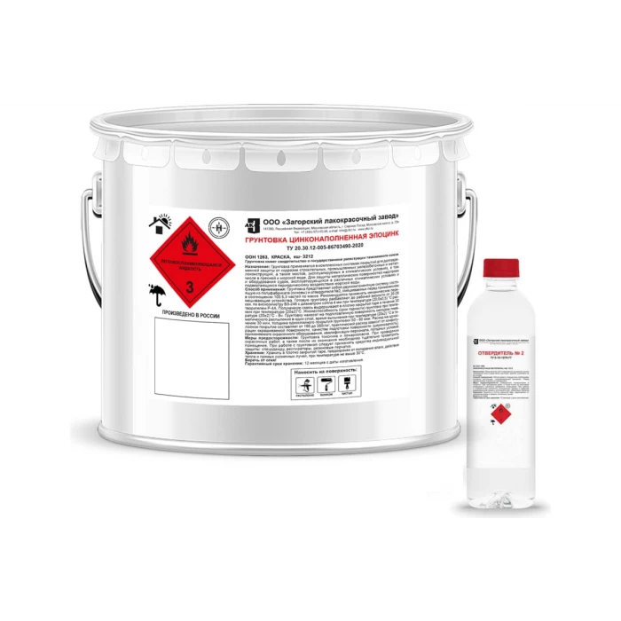 Грунтовка ЗАГОРСКИЙ ЛАКОКРАСОЧНЫЙ ЗАВОД Эпоцинк 10 кг ZLK04873