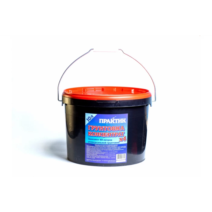 Грунтовка концентрат 1-к-4 ПРАКТИК  10л. 000000732