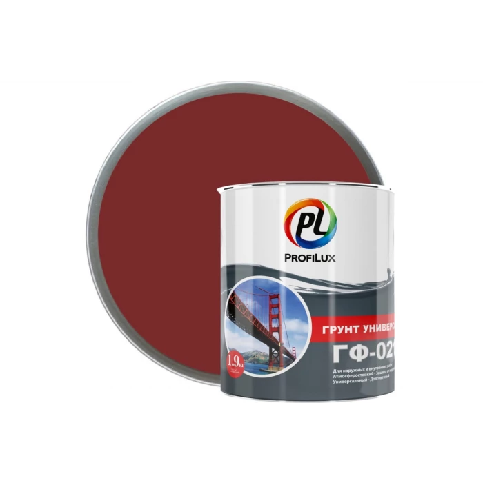 Универсальный грунт Profilux ГФ 021 красно-коричневый 1,9 кг Н0000004392