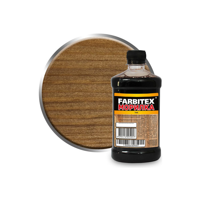 Морилка Farbitex (деревозащитная; водная; 0,5 л; тик) 4100008070 фото 2