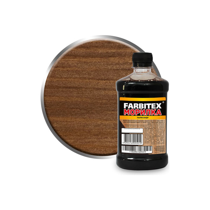 Морилка Farbitex (деревозащитная; водная; 0,5 л; палисандр) 4100008067