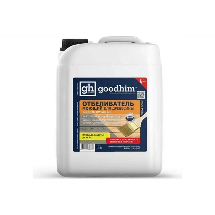 Моющий отбеливатель для древесины GOODHIM DW400 GEL, 5 л 98724