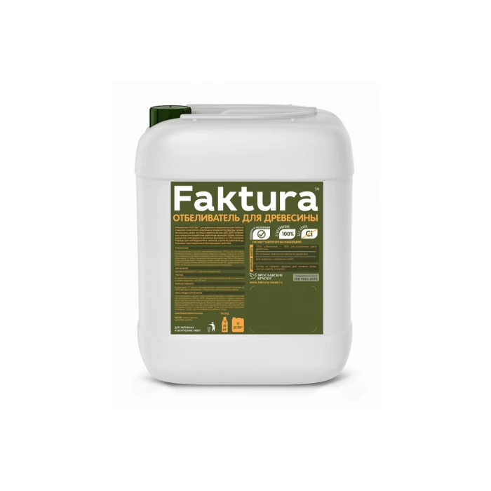 Отбеливатель для древесины FAKTURA от всех видов биопоражений, для вн/нар. работ 5л О02552