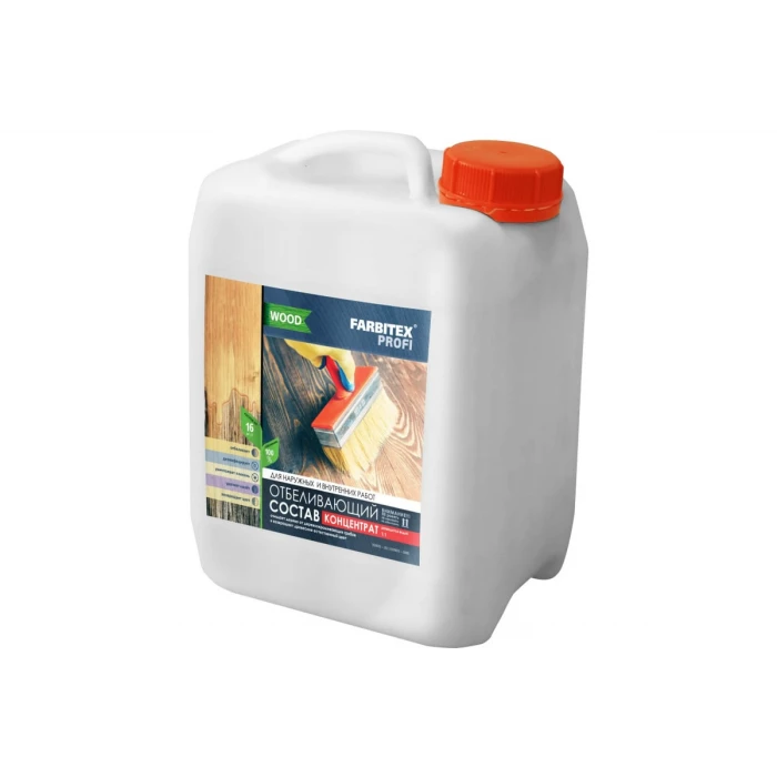 Отбеливающий состав для древесины Farbitex (концентрированный; 10 л) 4300007220