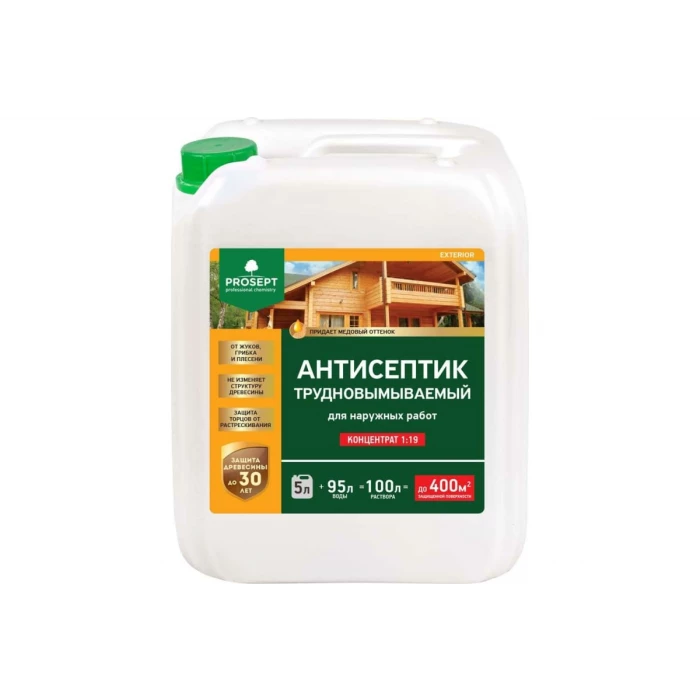 Антисептик EXTERIOR для наружных работ (концентрат) 5 л PROSEPT 002-5