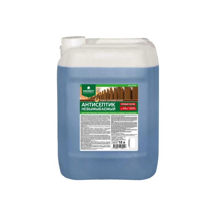 Антисептик PROSEPT ECO ULTRA невымываемый, коричневый, готовый состав, 10 л 062-10