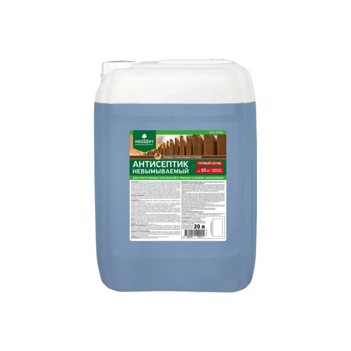 Антисептик PROSEPT ECO ULTRA невымываемый, коричневый, готовый состав, 20 л 062-20