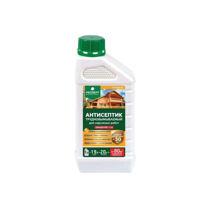 Антисептик PROSEPT EXTERIOR для наружных работ концентрат 1 л 002-1