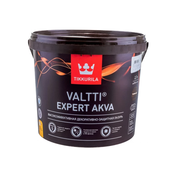 Антисептик для дерева TIKKURILA Valtti Expert Akva палисандр 2,7 л 48446