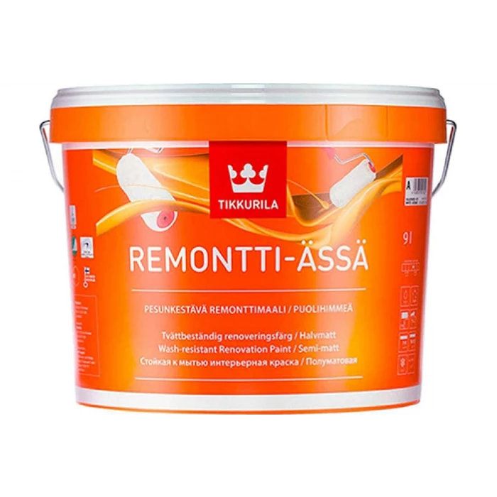 Акрилатная краска TIKKURILA ремонти-ясся база с 9 л п/матов. 40521