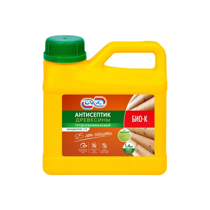 Антисептик древесины ООО Сагус Био-К (1,4 кг, концентрат, 1:9) Б 0289