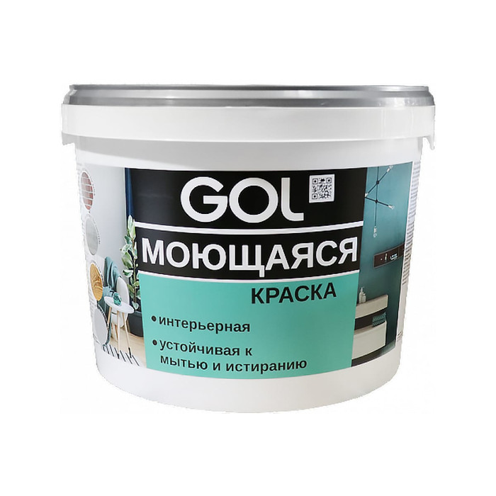 Акриловая моющаяся краска для стен Palizh GOL ВД-АК-1180 153 6,5 кг 11605810