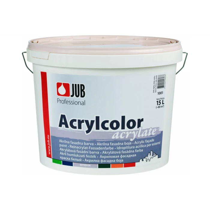 Акриловая фасадная краска Jub Acrylcolor база а 1001 15 л 1/24 48312