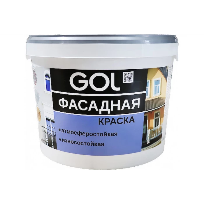 Акриловая фасадная краска Palizh GOL ВД-АК-2180 белоснежная 163 6,5 кг 11606112