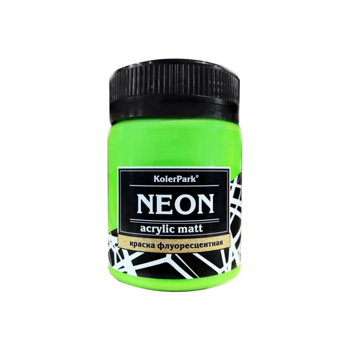 Акриловая флуоресцентная краска Palizh NEON KolerPark зеленая 150 мл 11605956