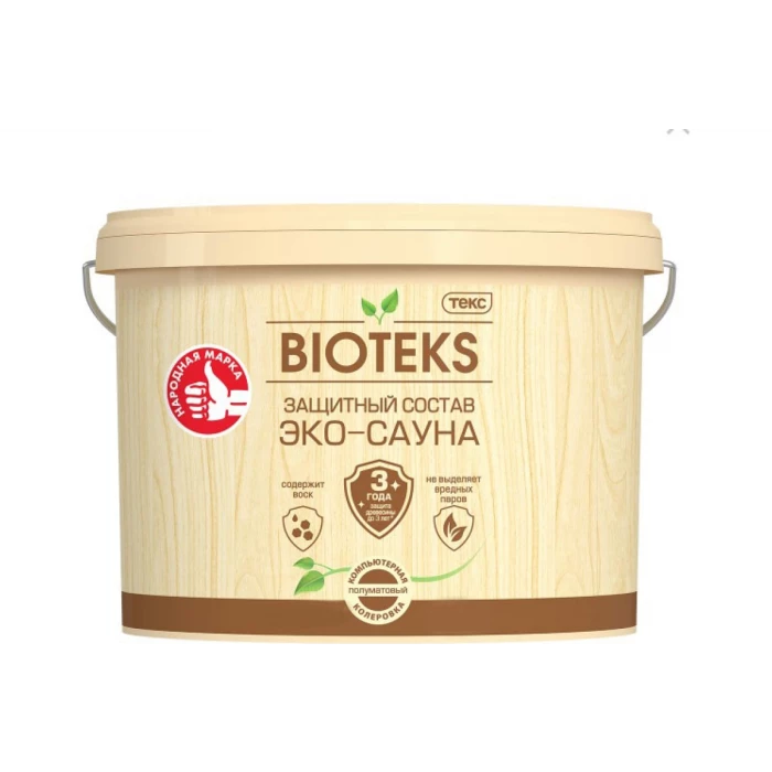 Биоантисептик грунт Текс эко-сауна защ. состав лак полуматовый 2 л 52468