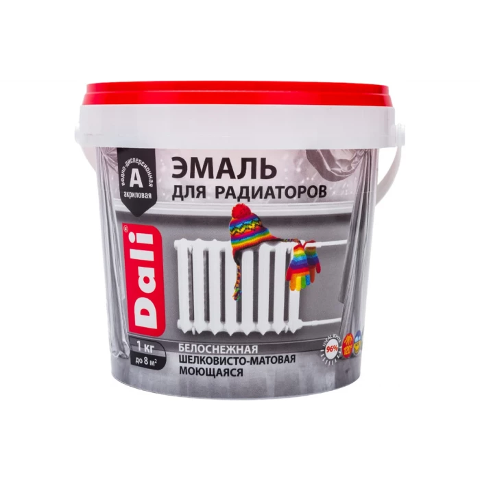 Акриловая эмаль Dali для радиаторов 1 кг 6 27819