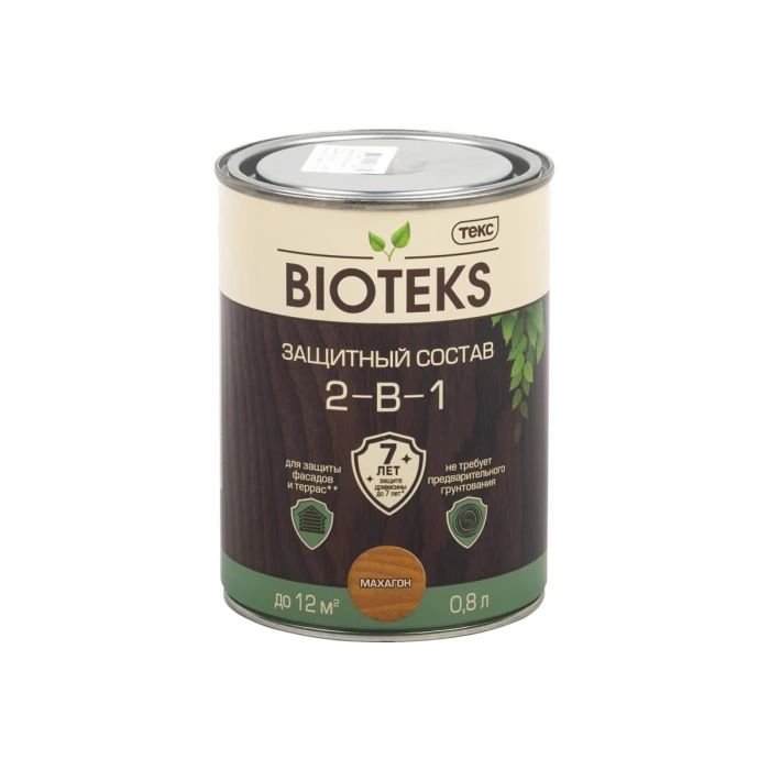 Биоантисептик Текс классик универсал махагон 0,8 л. защ. состав 2 в 1 48642