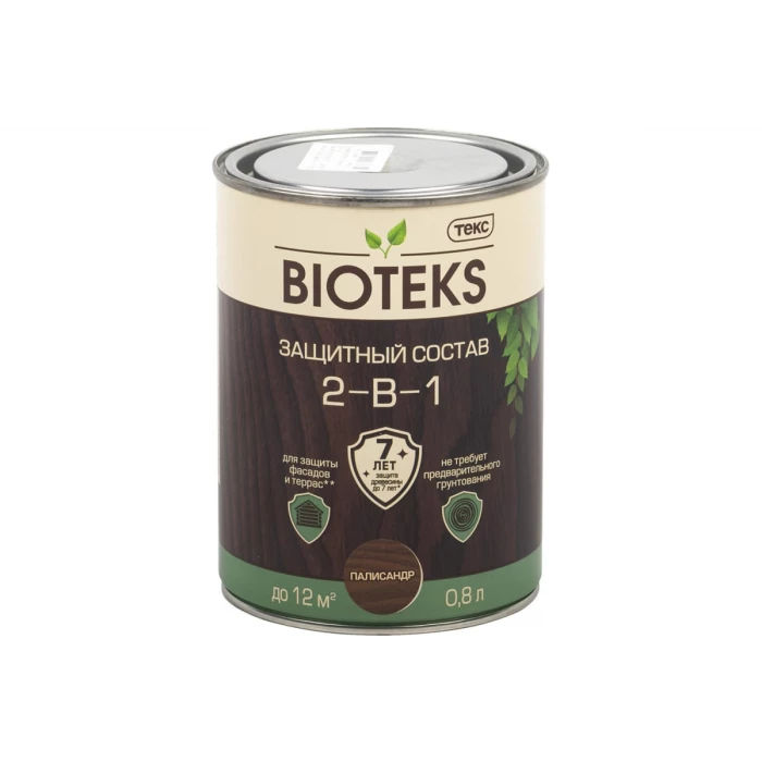 Биоантисептик Текс классик универсал палисандр 0,8 л. защ. состав 2 в 1 48645
