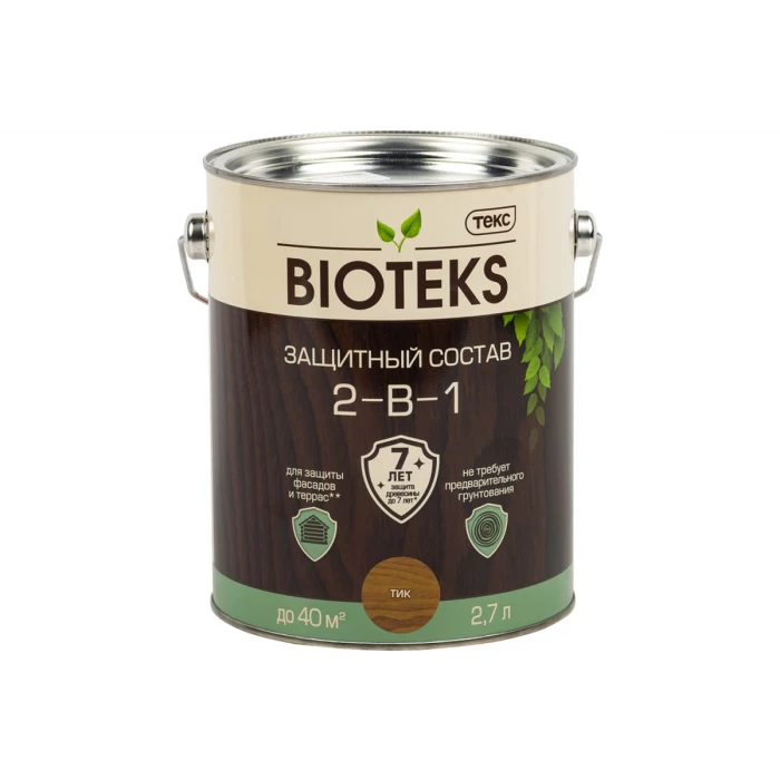 Биоантисептик Текс классик универсал тик 2,7 л. защ. состав 2 в 1 48647