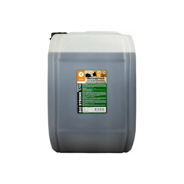 Биозащитный состав для древесины APIS Strong-bio (концентрат 1:10; канистра; 33 кг) 4665296513496