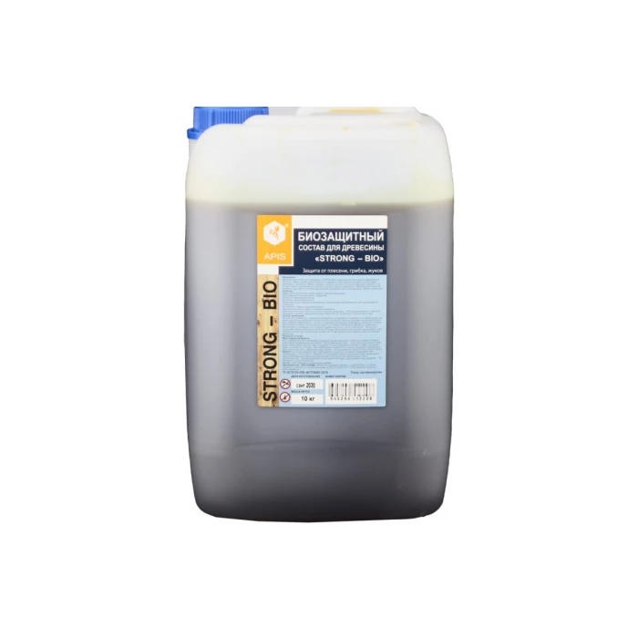 Биозащитный состав для древесины APIS Strong-bio канистра 10 кг 4665296512208