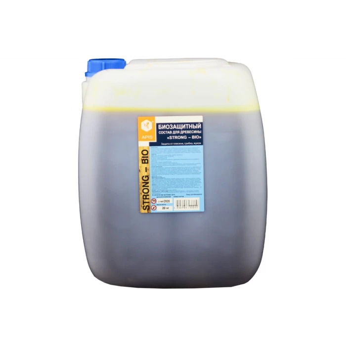 Биозащитный состав для древесины APIS Strong-bio канистра 20 кг 4665296512222