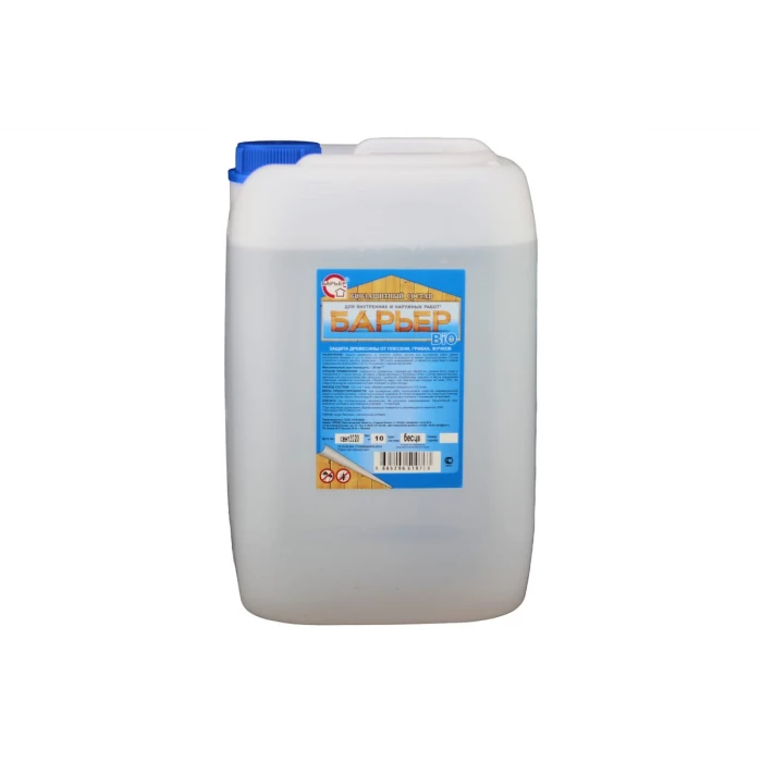 Биозащитный состав для древесины БАРЬЕР BIO бесцветный канистра 10 кг 4665296510723