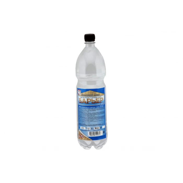 Биозащитный состав для древесины БАРЬЕР BIO бесцветный, бутылка ПЭТ 1.5 кг 4665296510747