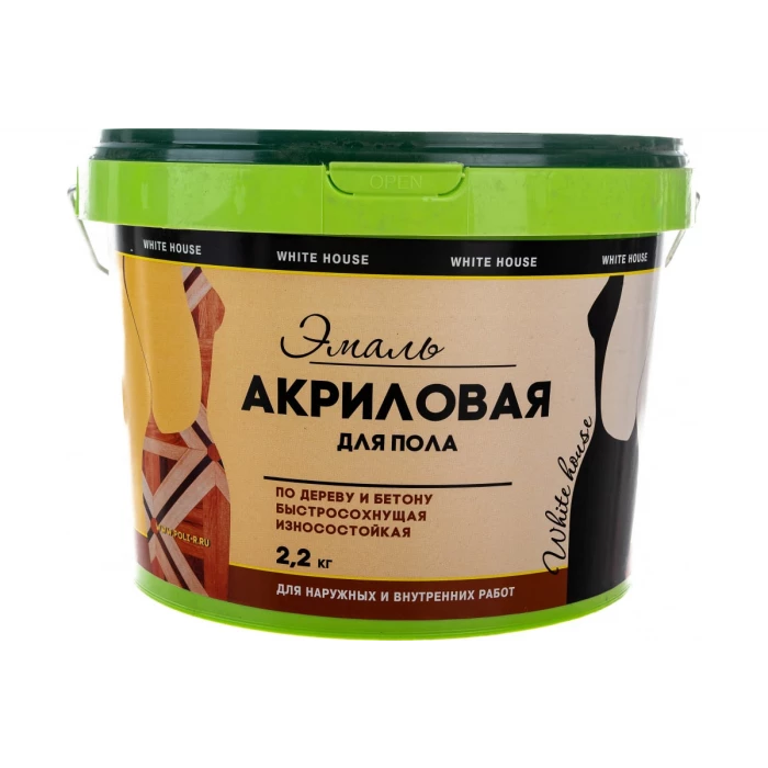 Акриловая эмаль для пола White House (светлый бежевый; 2.2 кг) 15871