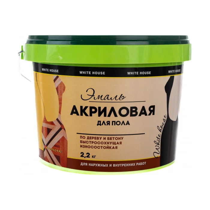 Акриловая эмаль для пола White House (темный шоколад; 2.2 кг) 15874