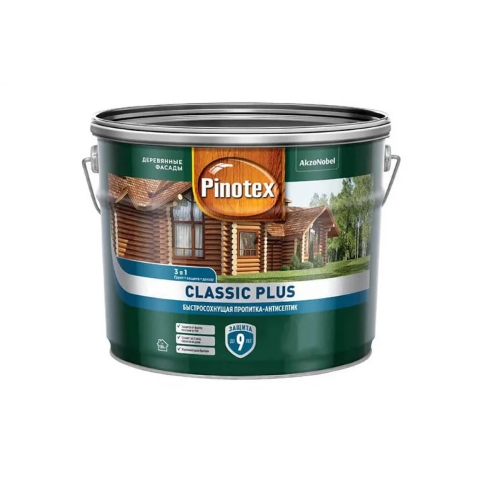 Быстросохнущая пропитка-антисептик 3в1 PINOTEX CLASSIC PLUS (лиственница; 2.5 л) 5727617