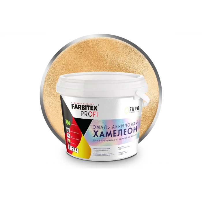 Акриловая эмаль с декоративным эффектом FARBITEX Хамелеон (бронзовый; 0.4 л) 4300009444