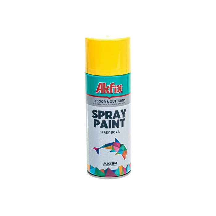 Аэрозольная краска Akfix RAL 1003 желтая глянцевая акриловая 400 мл SP423130