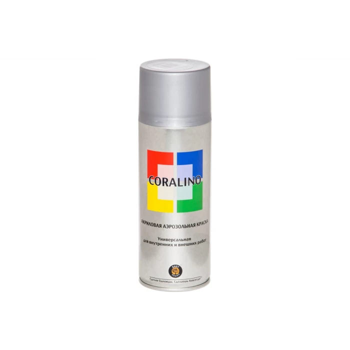 Аэрозольная краска CORALINO RAL9006 Белый Алюминий С19006